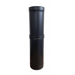 DINAK DW Black schuifelement L:530-880mm Ø150mm | 123rookkanaal
