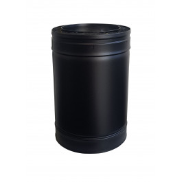 DINAK DW Black dubbelwandig rookkanaal L:14cm Ø150mm | 123rookkanaal