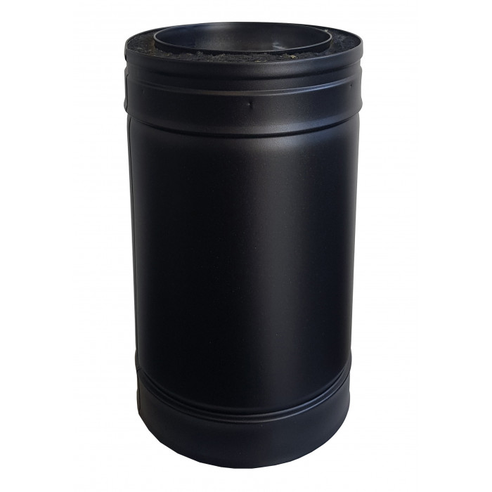 DINAK DW Black dubbelwandig rookkanaal L:27cm Ø150mm | 123rookkanaal