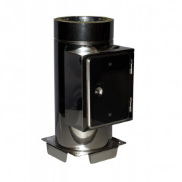 DINAK DW reinigingselement + ondersteuning met condensuitloop Ø130mm | 123rookkanaal