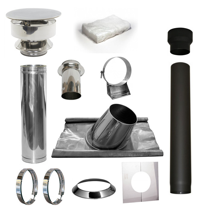 Set sauna met loodslab 5-30 graden Ø115mm | 123rookkanaal