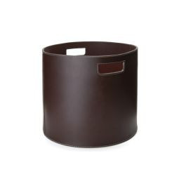 Ronde Houtmand Leder "Orskov" Bruin