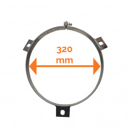 dubbelwandig rookkanaal tuidraadbeugel Ø250mm Profi-Line | 123rookkanaal