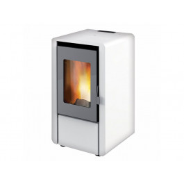 Petite 6Kw Pelletkachel wit | 123rookkanaal