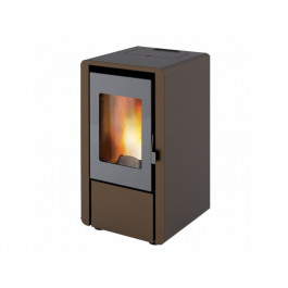 Petite 6kW Pelletkachel bruin | 123rookkanaal
