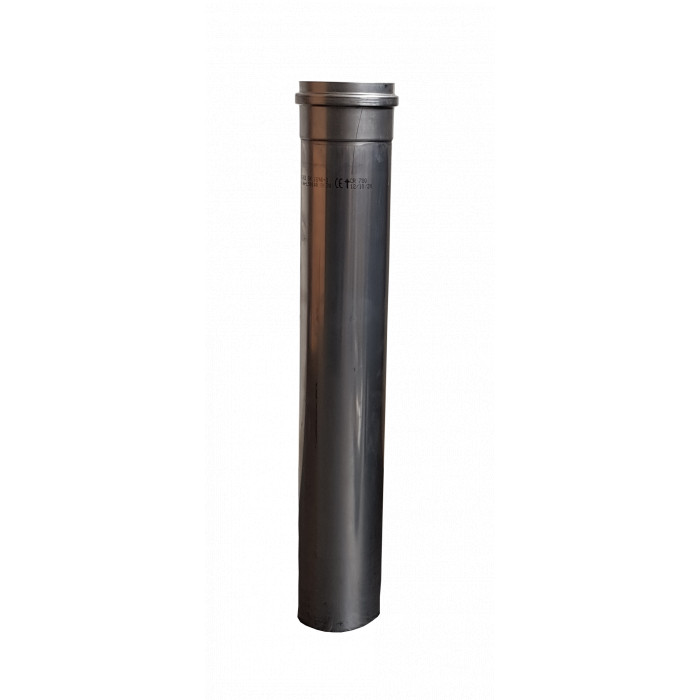 RVS kachelpijp enkelwandig L:50cm Ø110mm | 123rookkanaal