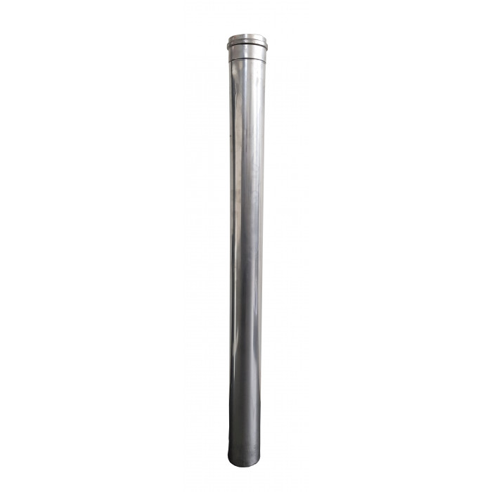 RVS kachelpijp enkelwandig L:1m Ø110mm | 123rookkanaal