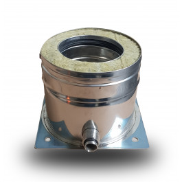 DINAK DW Ondersteuning met condensuitloop Ø100mm | 123rookkanaal