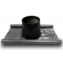 DINAK DW Black pellet loodslab basic nokdoorvoer dubbelwandig rookkanaal Ø100mm | 123rookkanaal