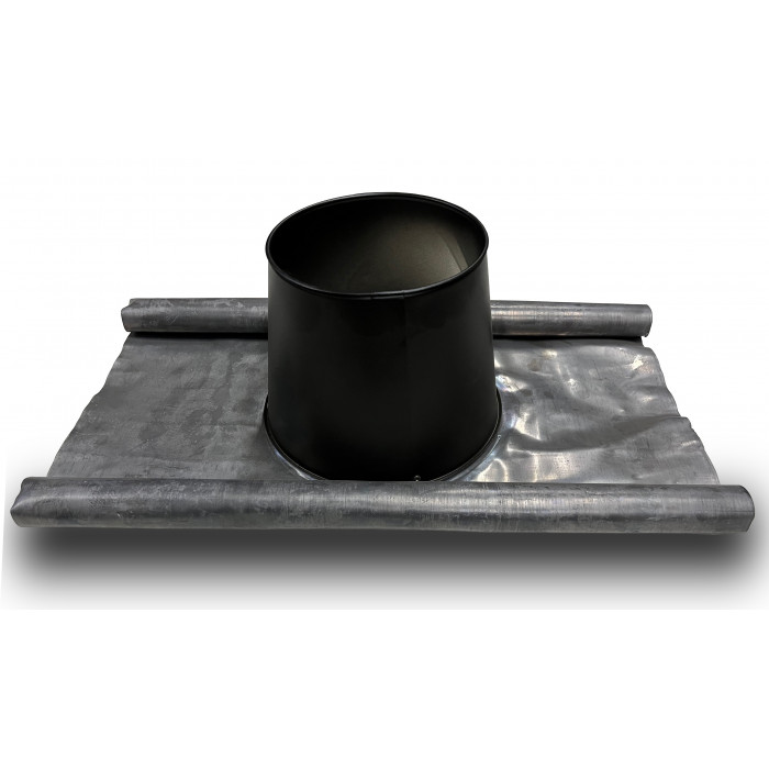 DINAK DW Black pellet loodslab basic nokdoorvoer dubbelwandig rookkanaal Ø100mm | 123rookkanaal