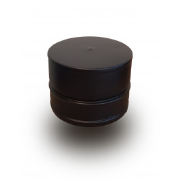 DINAK DW Black pellet deksel / eindkap dubbelwandig rookkanaal Ø100mm | 123rookkanaal