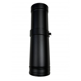 DINAK DW Black pellet schuifelement L:350-530mm Ø100mm | 123rookkanaal