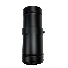 DINAK DW Black pellet schuifelement L:250-380mm Ø100mm | 123rookkanaal