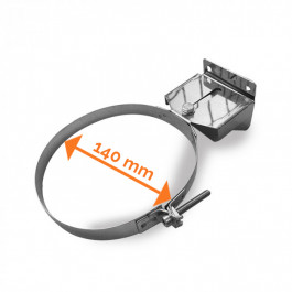 DINAK pellet muurbeugel verstelbaar 70-120mm dubbelwandig rookkanaal Ø80mm | 123rookkanaal