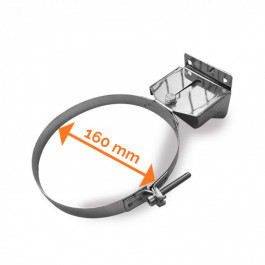 DINAK pellet muurbeugel verstelbaar 70-120mm dubbelwandig rookkanaal Ø100mm | 123rookkanaal
