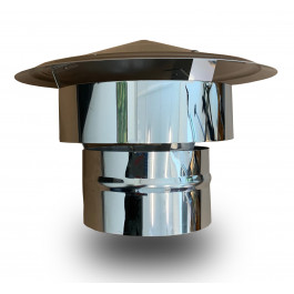 eenvoudige trekkap voor (flexibel) RVS rookkanaal Ø125mm | 123rookkanaal