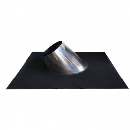 ECO loodvrijeslab Ubiflex 20-45 graden voor Ø150mm BLACK | 123rookkanaal