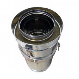 DINAK DW Schuifelement L:530-880mm Ø200mm | 123rookkanaal