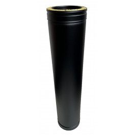 DINAK DW Black dubbelwandig rookkanaal L:1m Ø150mm | 123rookkanaal
