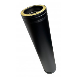 DINAK DW Black dubbelwandig rookkanaal L:1m Ø150mm | 123rookkanaal