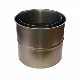 Kachelpijp (wand)doorvoer / nisbus Ø120mm | 123rookkanaal