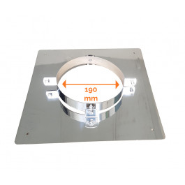 DINAK DW vloersteun dubbelwandig rookkanaal Ø130mm | 123rookkanaal