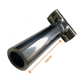 DINAK DW pellet nisbus L:44cm dubbelwandig rookkanaal Ø80mm | 123rookkanaal