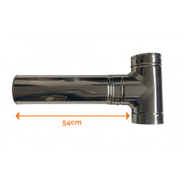DINAK DW pellet nisbus L:44cm dubbelwandig rookkanaal Ø100mm | 123rookkanaal