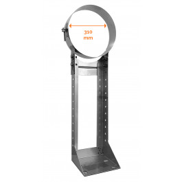 DINAK DW Muurbeugel verstelbaar 250-430mm Ø250mm | 123rookkanaal