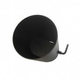 Kachelpijp met smoorklep L:25cm Ø125mm | 123rookkanaal