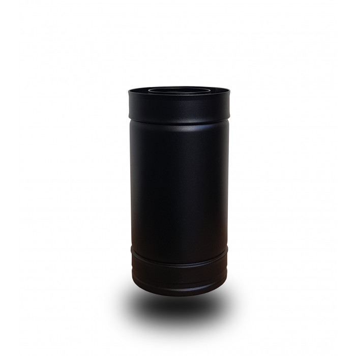 DINAK DW Black pellet dubbelwandig rookkanaal L:27cm Ø80mm | 123rookkanaal