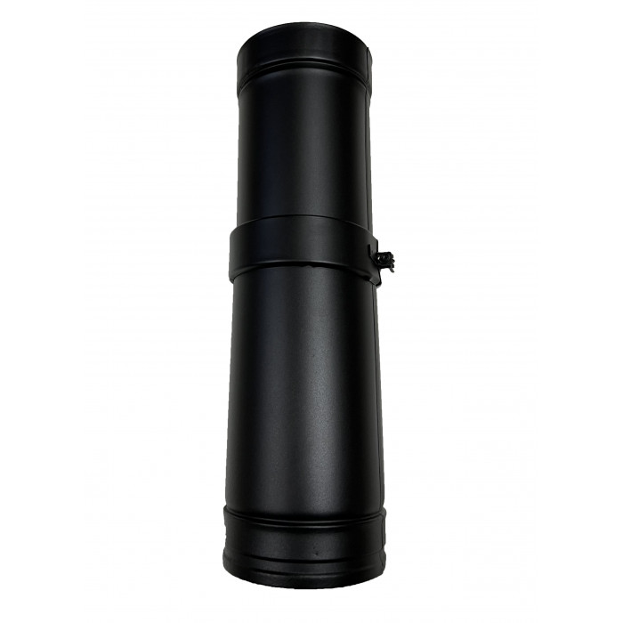 DINAK DW Black pellet schuifelement L:350-530mm Ø80mm | 123rookkanaal