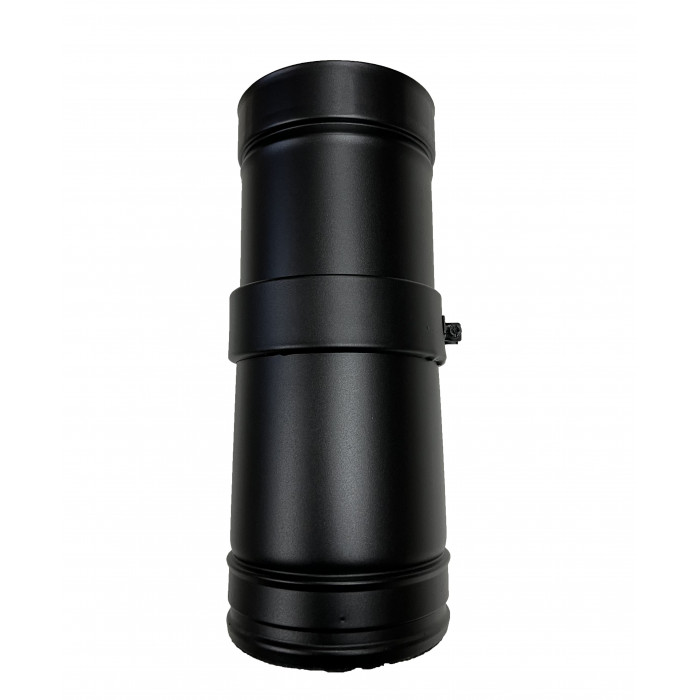 DINAK DW Black pellet schuifelement L:250-380mm Ø80mm | 123rookkanaal
