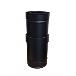 DINAK DW Black pellet schuifelement L:250-380mm Ø80mm | 123rookkanaal