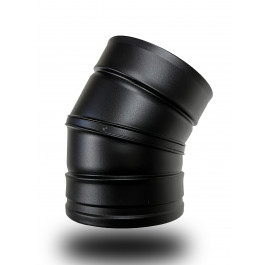 DINAK DW Black pellet bocht 30 graden dubbelwandig rookkanaal Ø80mm | 123rookkanaal