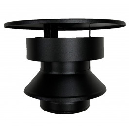 DINAK DW Black pellet trekkap dubbelwandig rookkanaal Ø80mm | 123rookkanaal
