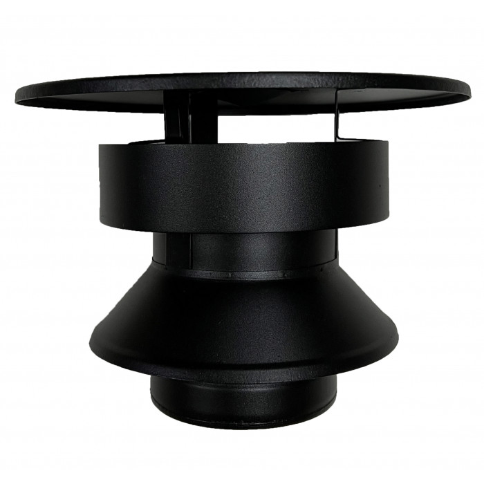 DINAK DW Black pellet trekkap dubbelwandig rookkanaal Ø80mm | 123rookkanaal
