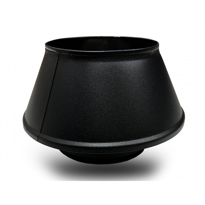 DINAK DW Black pellet mondingsafsluiting dubbelwandig rookkanaal Ø80mm | 123rookkanaal