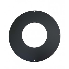 DINAK DW Black wand / plafondrozet dubbelwandig rookkanaal Ø80mm | 123rookkanaal