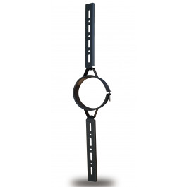 DINAK DW Black pellet dakbevestigingsbeugel dubbelwandig rookkanaal Ø80mm | 123rookkanaal