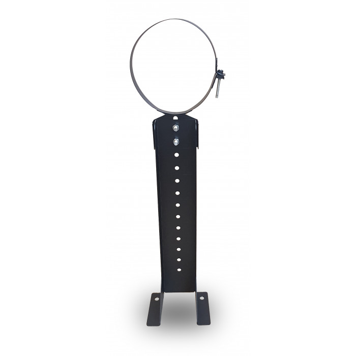 DINAK DW Black pellet muurbeugel verstelbaar 250-430mm dubbelwandig rookkanaal Ø100mm | 123rookkanaal