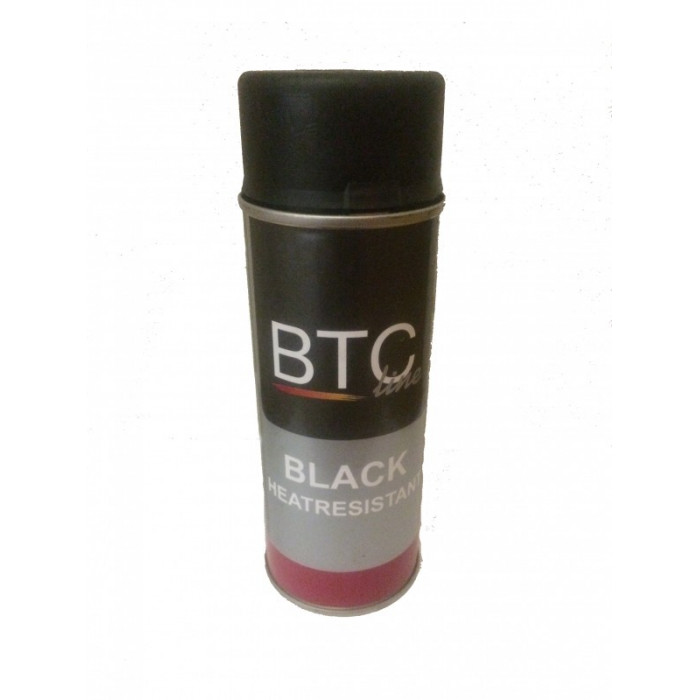 400ml spuitbus hittebestendige lak zwart BTC | 123rookkanaal